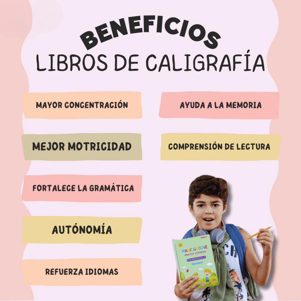 Set Cuaderno Magic Caligrafía
